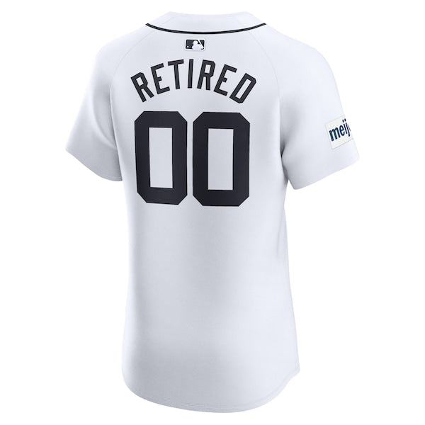Detroit Tigers Nike Home Elite Pick-A-Player Retired Roster Patch Jersey - White