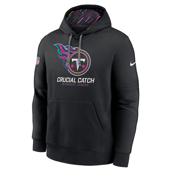Tennessee Titans Nike 2024 NFL Crucial Catch Club Pullover Hoodie - Black