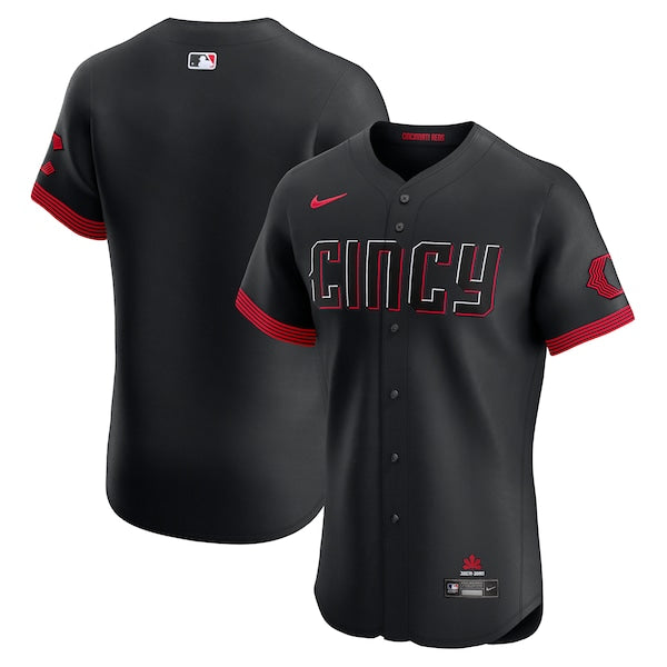 Cincinnati Reds Nike City Connect Elite Jersey - Black