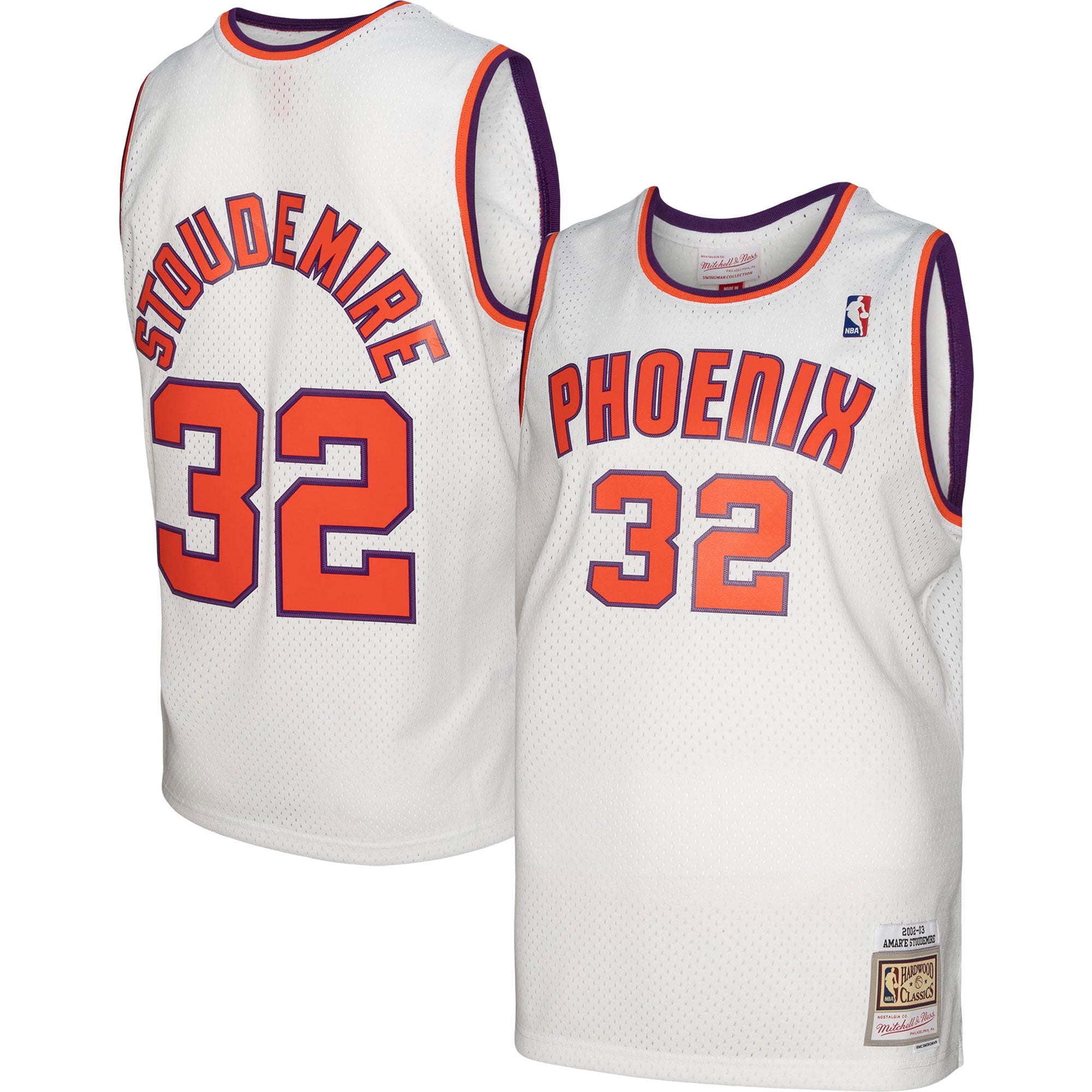 Amar'e Stoudemire Phoenix Suns 2001/02 Hardwood Classics Swingman Jersey - Purple/White