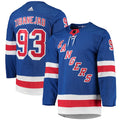 Mika Zibanejad New York Rangers adidas Home Primegreen Authentic Player Jersey - Blue