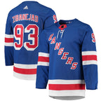 Mika Zibanejad New York Rangers adidas Home Primegreen Authentic Player Jersey - Blue
