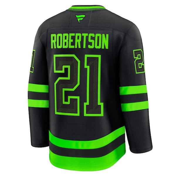 Jason Robertson Dallas Stars  Alternate Premium Jersey - Black/Kelly Green