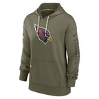 Arizona Cardinals Nike Women's Salute To Service Performance Pullover Hoodie - Olive