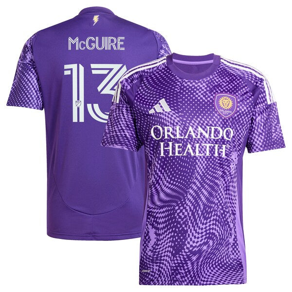 Duncan McGuire Orlando City SC adidas 2025 Perfect Storm Replica Player Jersey - Purple