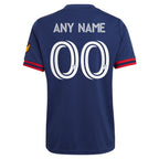 Chicago Fire adidas 2021 Primary Authentic Custom Jersey - Navy