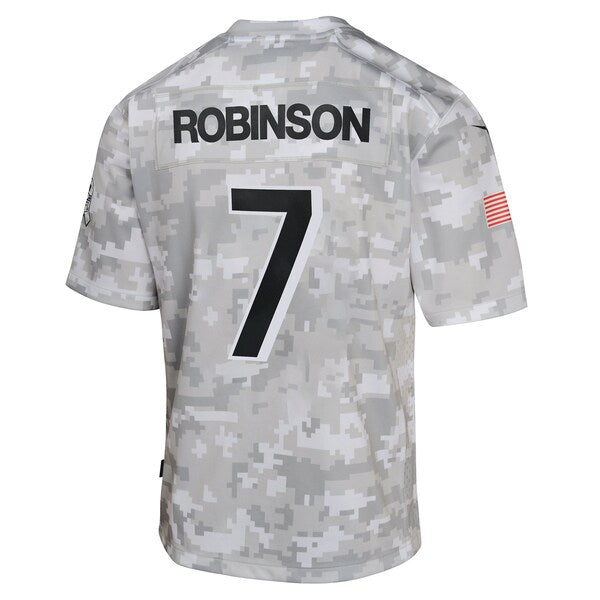Bijan Robinson Atlanta Falcons Nike Youth 2024 Salute to Service Game Jersey - Arctic Camo