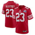 Christian McCaffrey San Francisco 49ers Nike Super Bowl LVIII Game Jersey - Scarlet