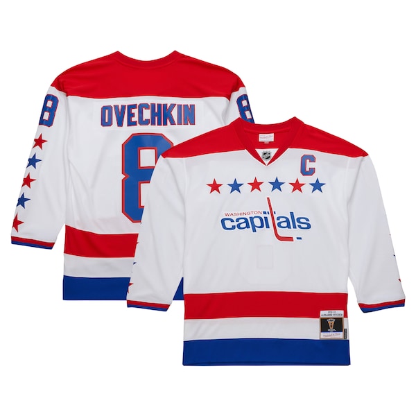 Alexander Ovechkin Washington Capitals  2012/13 Alternate Captain Blue Line Player Jersey - White/Black