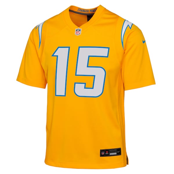 Ladd McConkey Los Angeles Chargers Nike Youth Alternate Charger Power Game Player Jersey - Gold/Navy