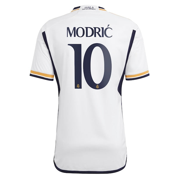 Luka Modric Los Merengues adidas 2023/24 Home Replica Jersey - White/Navy