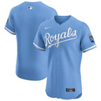 Kansas City Royals Nike Alternate Vapor Premier Elite Patch Jersey - Light Blue