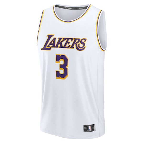 Anthony Davis Los Angeles Lakers  Youth Fast Break Replica Player Jersey - Association Edition - White