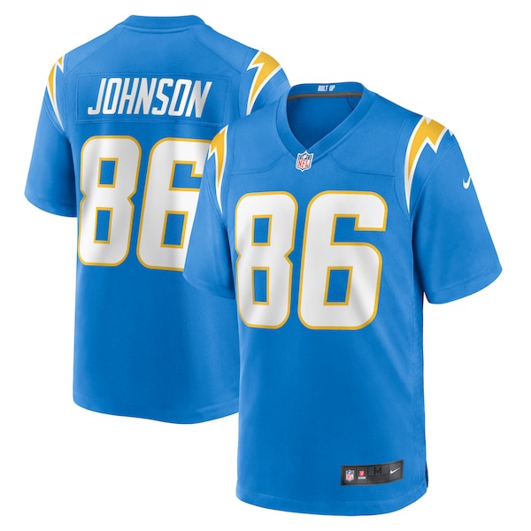 Cornelius Johnson Los Angeles Chargers Nike Team Game Jersey -  Powder Blue