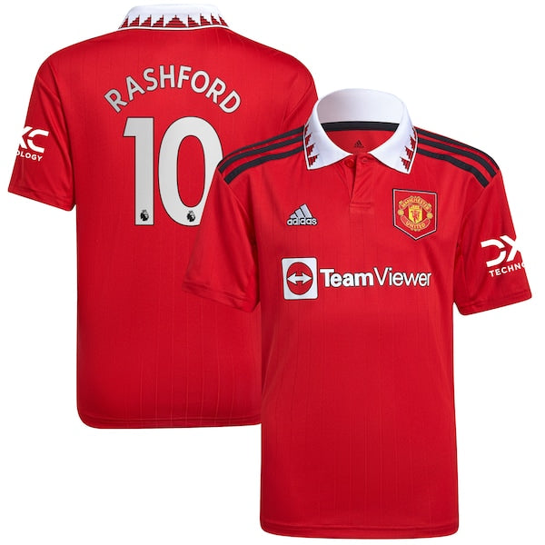 Marcus Rashford Manchester United adidas Youth 2022/23 Home Replica Player Jersey - Red