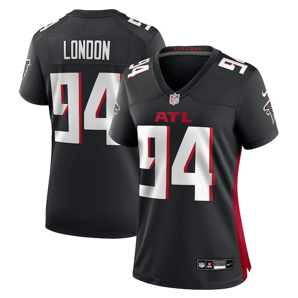 LaCale London Atlanta Falcons Nike Women's Team Game Jersey -  Black