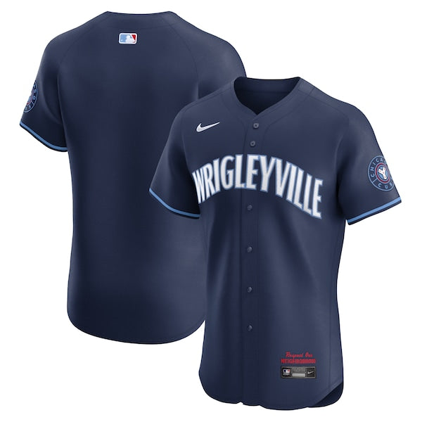 Chicago Cubs Nike City Connect Elite Jersey - Navy