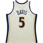 Baron Davis Golden State Warriors Chainstitch Swingman Jersey - Cream