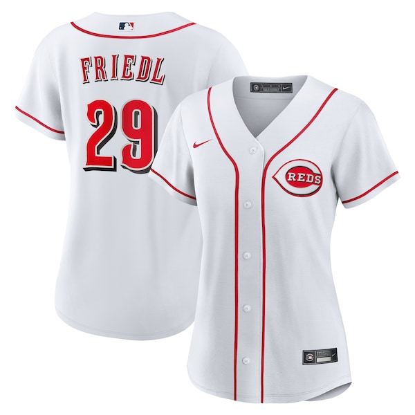TJ Friedl Cincinnati Reds Nike Women's Home Replica Jersey - White