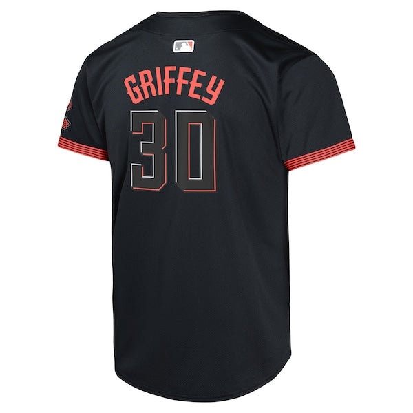 Ken Griffey Jr. Cincinnati Reds Nike Youth City Connect Limited Player Jersey - Black