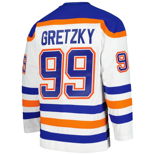Wayne Gretzky Edmonton Oilers  1986/87 Blue Line Player Jersey - White