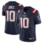 Mac Jones New England Patriots Nike Vapor Limited Jersey - Navy/White