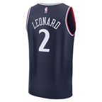 Kawhi Leonard LA Clippers  Fast Break Replica Player Jersey - Navy - Icon Edition