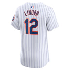 Francisco Lindor New York Mets Nike Home Elite Jersey - White
