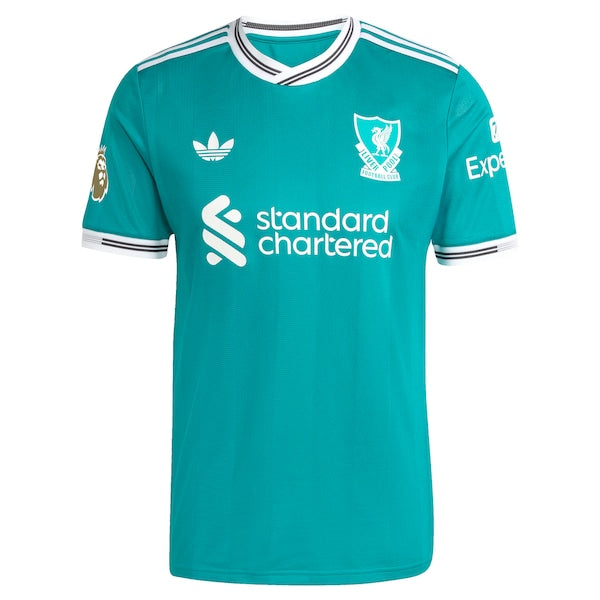 Liverpool adidas 2025/26 Third Authentic Custom Jersey - Green/Red
