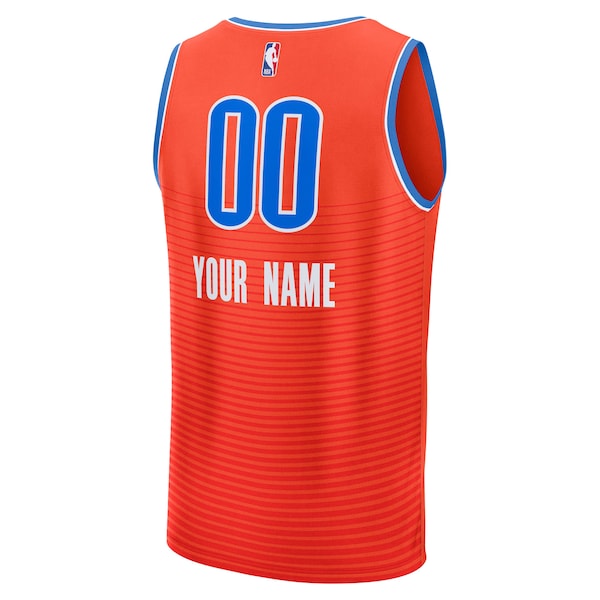 Oklahoma City Thunder  Fast Break Custom Jersey - Statement Edition - Orange