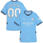 Manchester City Puma Women's 2024/25 Home Replica Custom Jersey - Light Blue