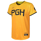 Roberto Clemente Pittsburgh Pirates Nike Preschool 2023 City Connect Replica Player Jersey - Gold