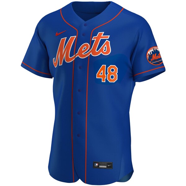 Jacob deGrom New York Mets Nike Alternate Authentic Player Jersey - Royal/White