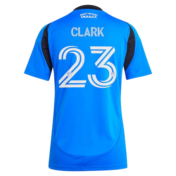 Caden Clark CF Montreal adidas Women's 2025 Montréal Original Replica Player Jersey - Blue
