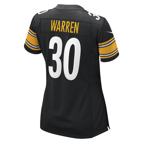 Jaylen Warren Pittsburgh Steelers Nike Women's Game Player Jersey - Black
