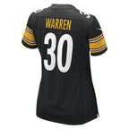 Jaylen Warren Pittsburgh Steelers Nike Women's Game Player Jersey - Black