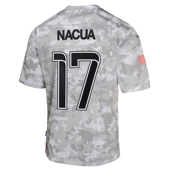 Puka Nacua Los Angeles Rams Nike Youth 2024 Salute to Service Game Jersey - Arctic Camo