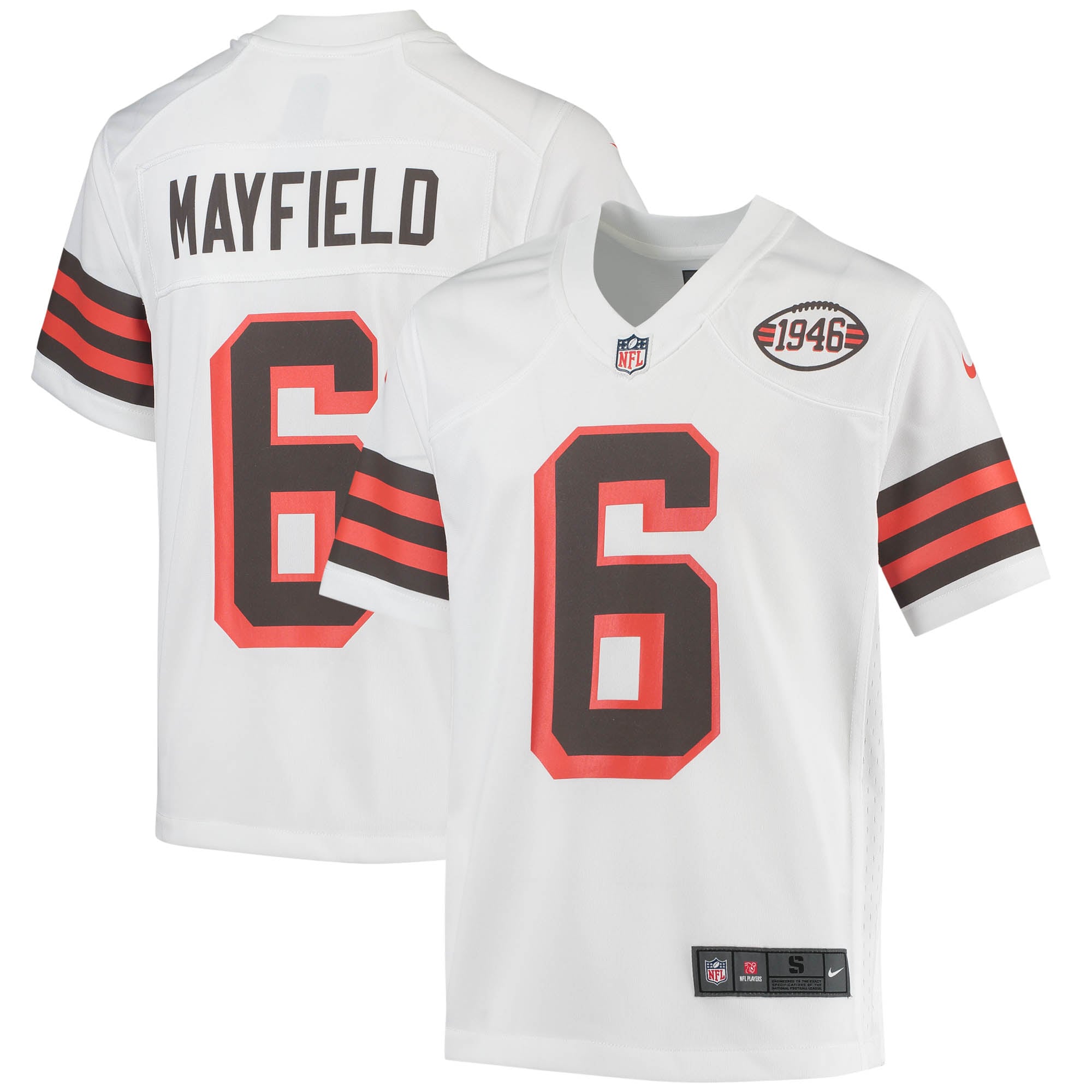Baker Mayfield Cleveland Browns Nike Youth Game Player Jersey - Brown/White