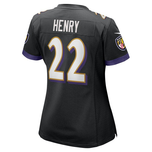 Derrick Henry Baltimore Ravens Nike Women's Alternate Game Jersey - Black