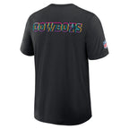 Dallas Cowboys Nike 2025 NFL Crucial Catch Tri-Blend Dri-FIT T-Shirt - Black
