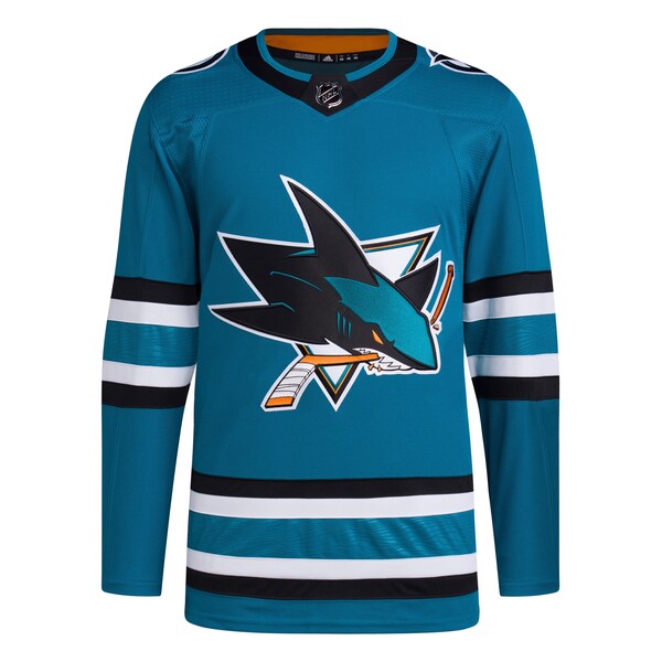 San Jose Sharks adidas Men's Home Primegreen Authentic Jersey - Teal