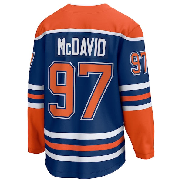 Connor McDavid Edmonton Oilers  2025 Stanley Cup Final Home Breakaway Jersey - Royal