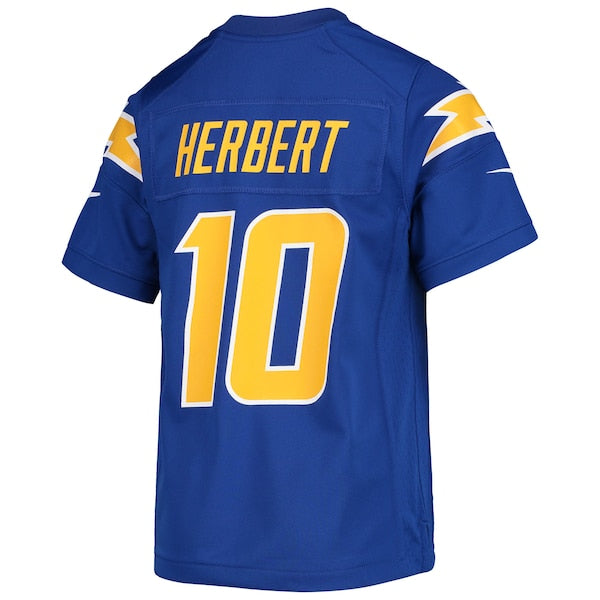 Justin Herbert Los Angeles Chargers Nike Youth Game Jersey - Royal/Navy/Powder Blue/White
