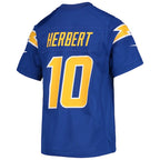 Justin Herbert Los Angeles Chargers Nike Youth Game Jersey - Royal/Navy/Powder Blue/White