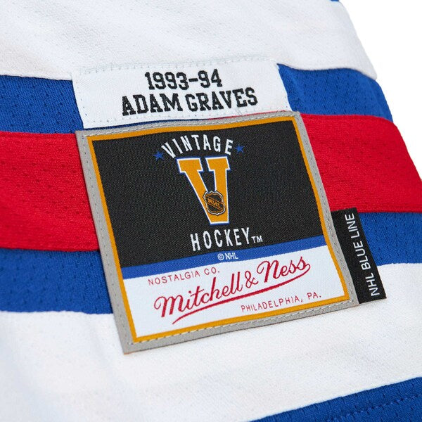Adam Graves New York Rangers  1993/94 Blue Line Player Jersey - Royal