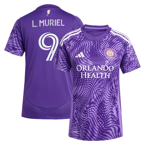 Luis Muriel Orlando City SC adidas Women's 2025 Perfect Storm Replica Player Jersey - Purple