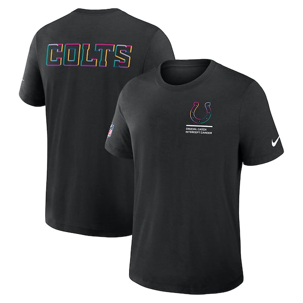 Indianapolis Colts Nike 2025 NFL Crucial Catch Tri-Blend Dri-FIT T-Shirt - Black