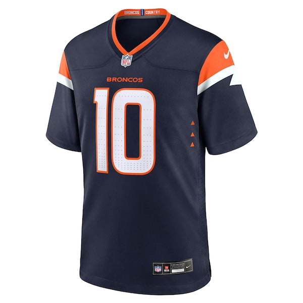 Bo Nix Denver Broncos Nike Alternate Game Jersey -  Navy