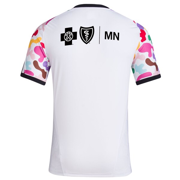 Minnesota United FC adidas 2024 Pride Pre-Match Top - White