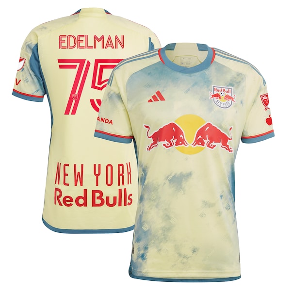 Daniel Edelman New York Red Bulls adidas 2023 Daniel Patrick Kit Authentic Jersey - Yellow